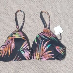 Target Tropical Print Women's Bikini Top, Beachy, Vacation, Cruise, Pool